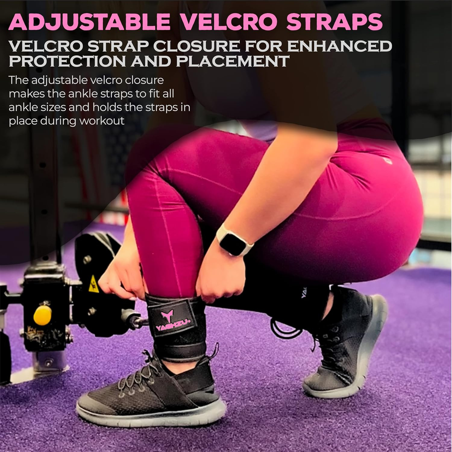 Ankle Strap for Cable Machine – Padded Ankle Straps, Cable Machine Attachment fo