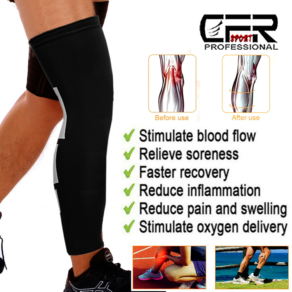 Compression Socks Knee High Varicose Veins Leg Running Anti Fatigue Mens Womens