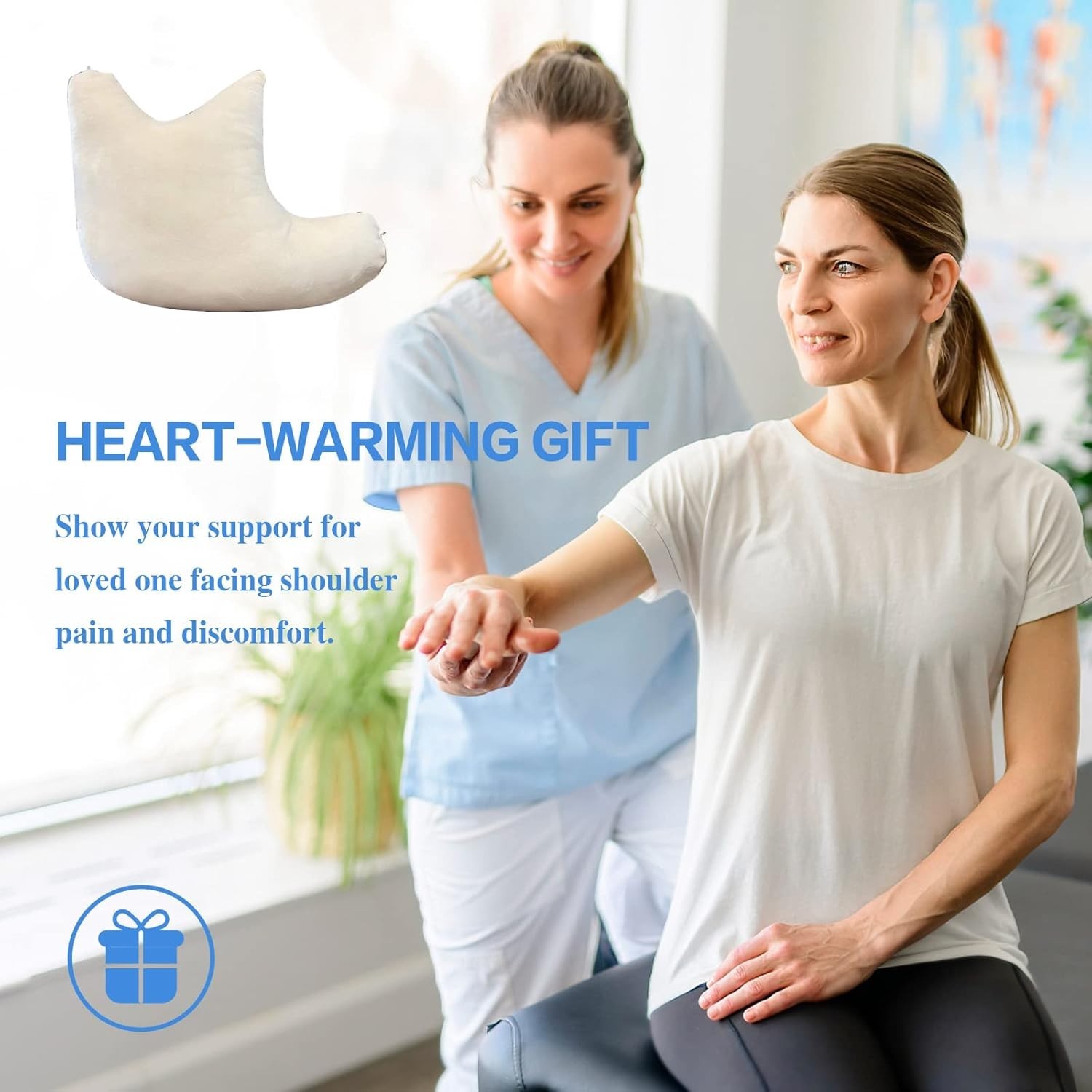 Comfortable Wedge Pillow for Shoulder Surgery Recovery with Arm & Shoulder Strap