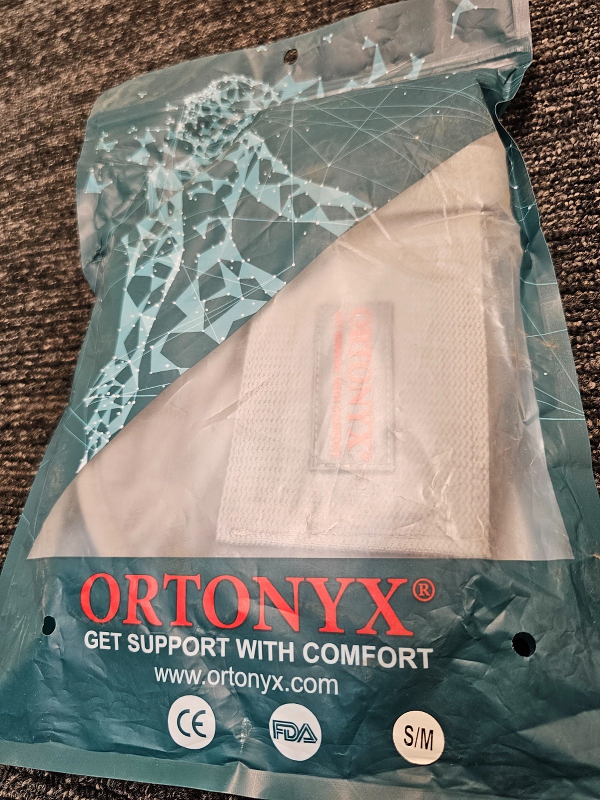 ORTONYX OX7271A-GY-SM Inguinal Hernia Belt Men & Women S/M