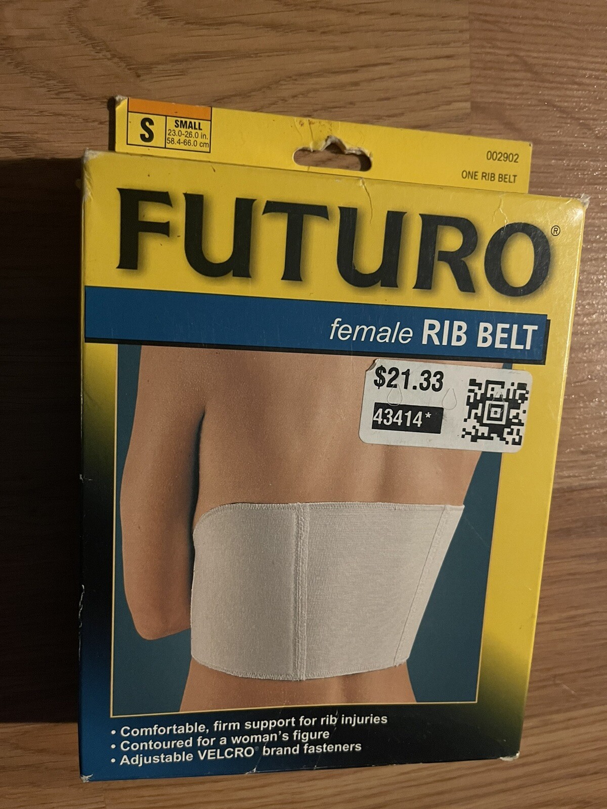 FUTURO RIB BELT, FEMALE, SIZE SMALL- NEW IN BOX