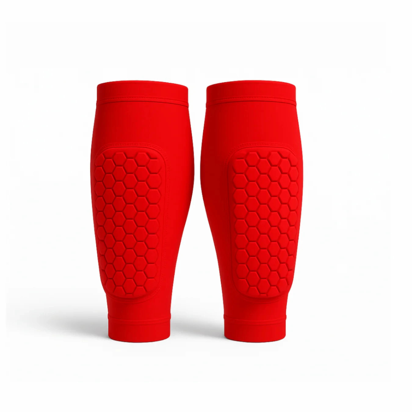A Pair Leg Sleeves Shin Guards Shockproof Honeycomb Support Sock Shin Protector
