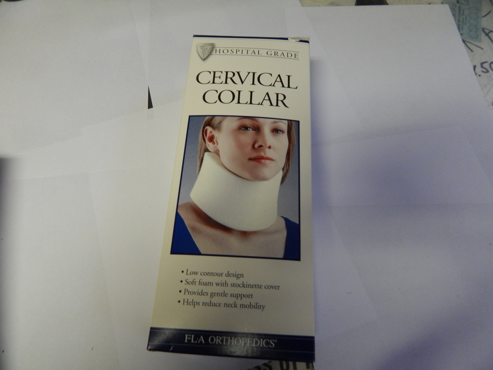 FLA Orthopedics Cervical Collar, Small, Hospital Grade, New in Package, 21A