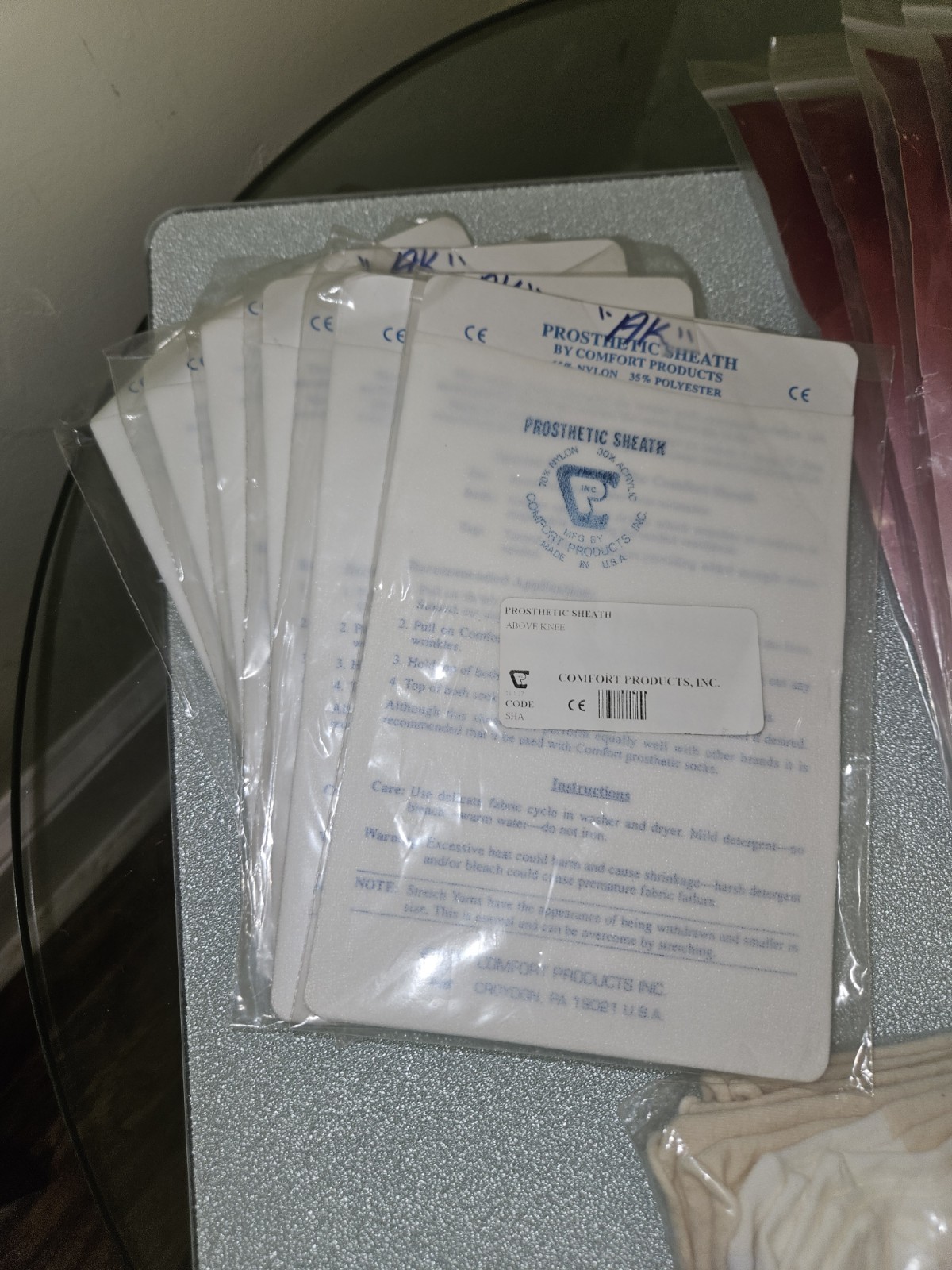 13 Pcs Prosthetic Sock Lot Comfort Products Inc Size MDRG – 3-S