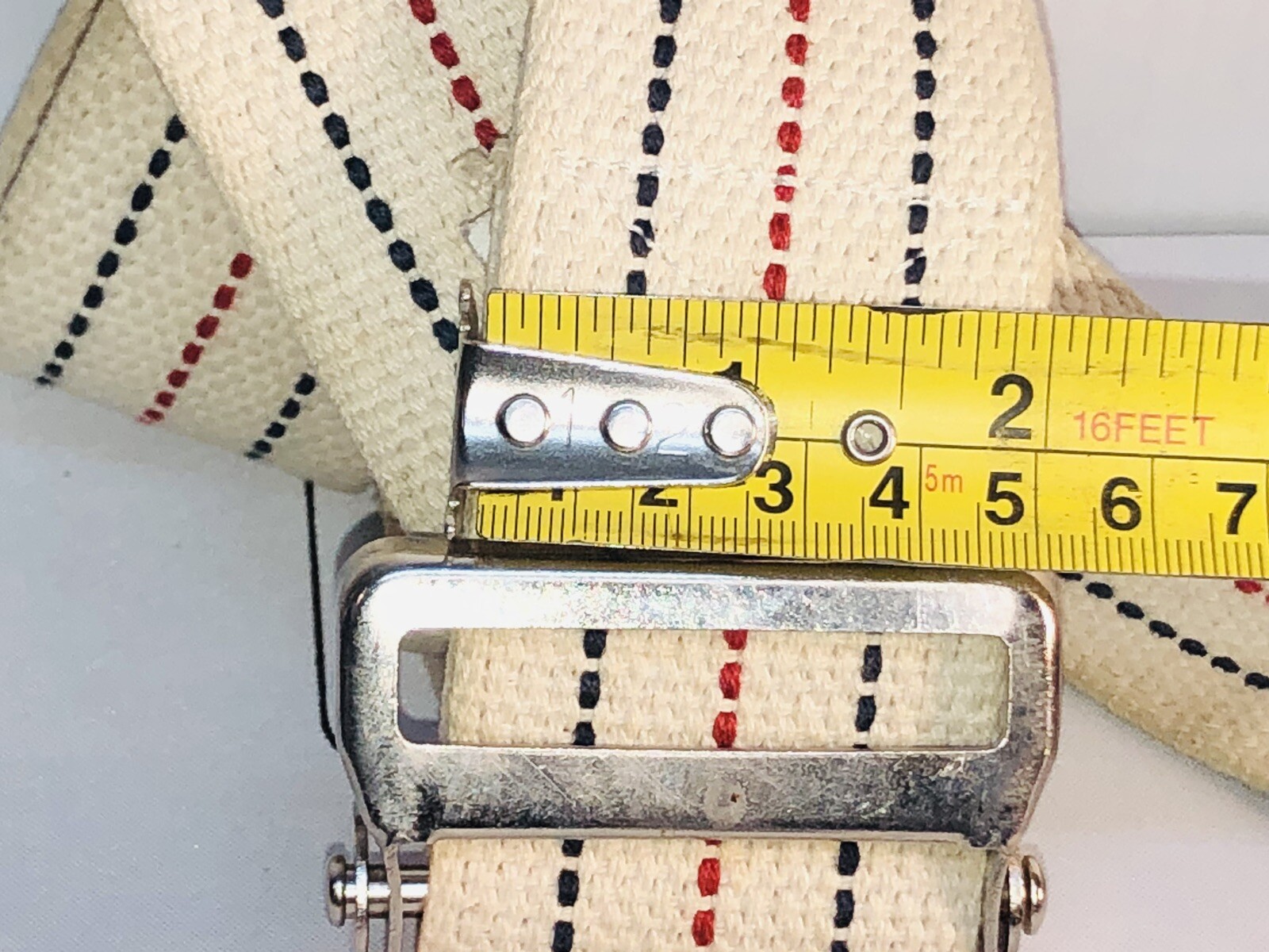 Large Gait Belt W/ Metal Buckle, 58 Inch, White Essential Medical Supply Medline