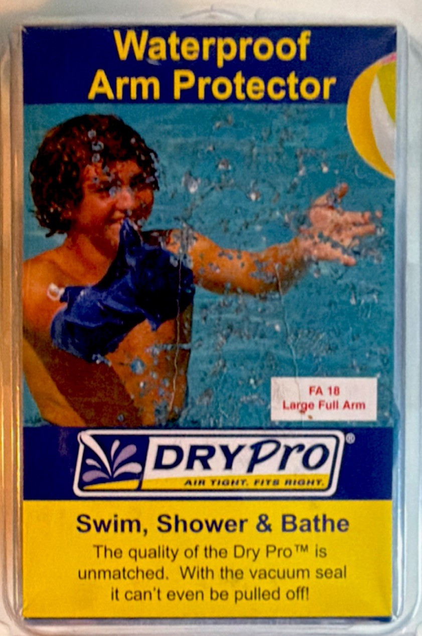 DryPro Waterproof Arm Protector Large Full Arm FA-18 Vacuum Seal Latex Blue
