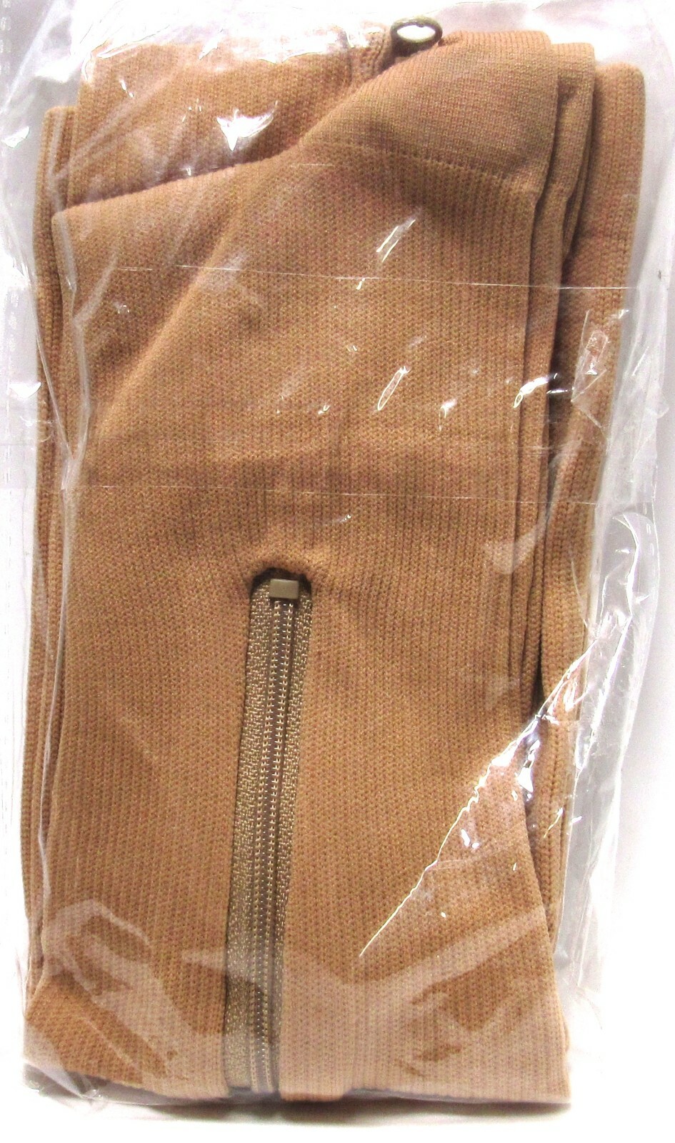 (3-Pack) PRESADEE Closed Toe 20-30 mmHg Zipper Compression Socks (Sz L/XL) Beige
