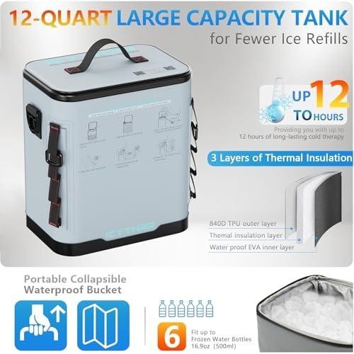 Cold Therapy Machine for Shoulder 12 Quart Quiet Pump Programmable Timer