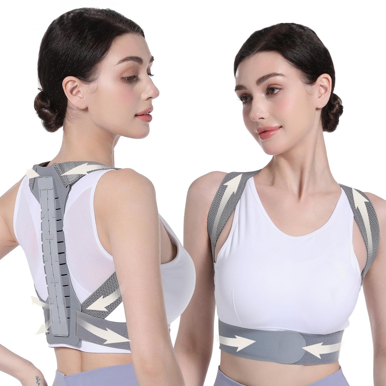 Upper Back Posture Corrector for Women, After-Work Sofa Reading Support, Twin…