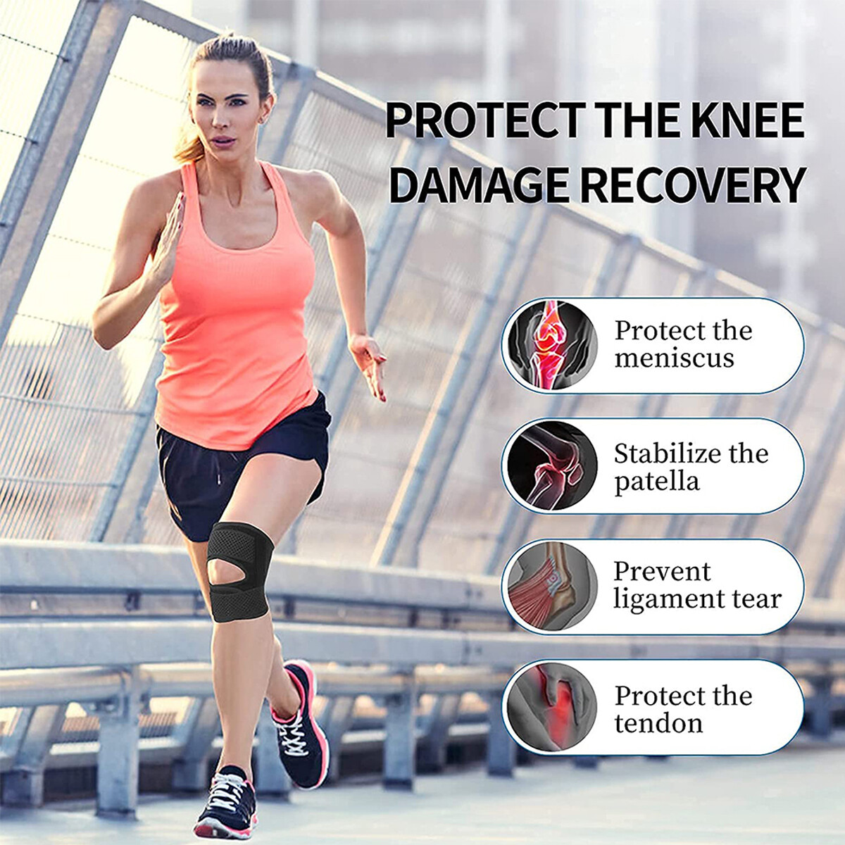 Knee Sleeves Meniscu Brace Support Sport Joint Injury Tear Pain Arthritis Unisex