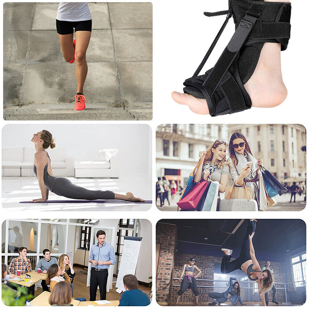 Plantar Fasciitis Night Splint Adjustable Ankle Brace Foot Drop Orthotic Brace