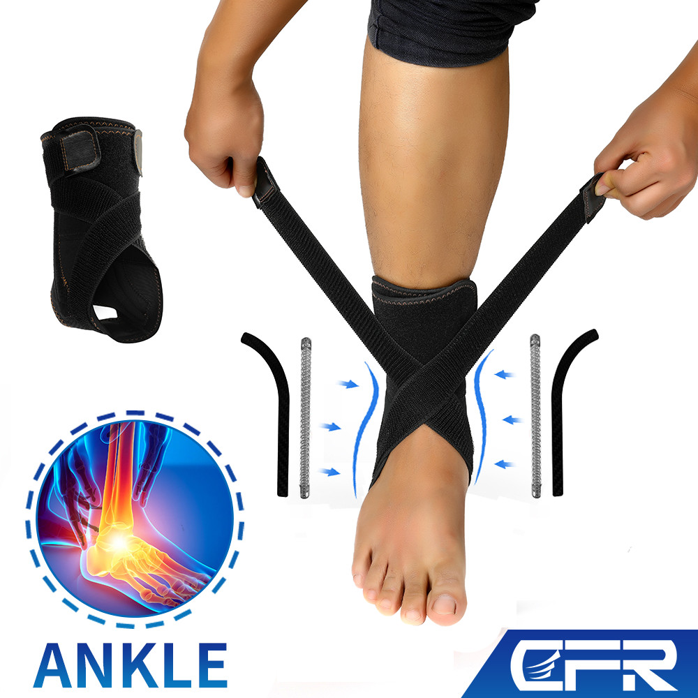 Ankle Brace Metal Support Compression Strap Plantar Fasciitis Pain Relief Sport