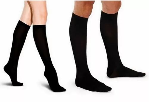 3 Pairs Closed Toe Knee High Compression Socks 15-20mmHg for Women and Men Socks