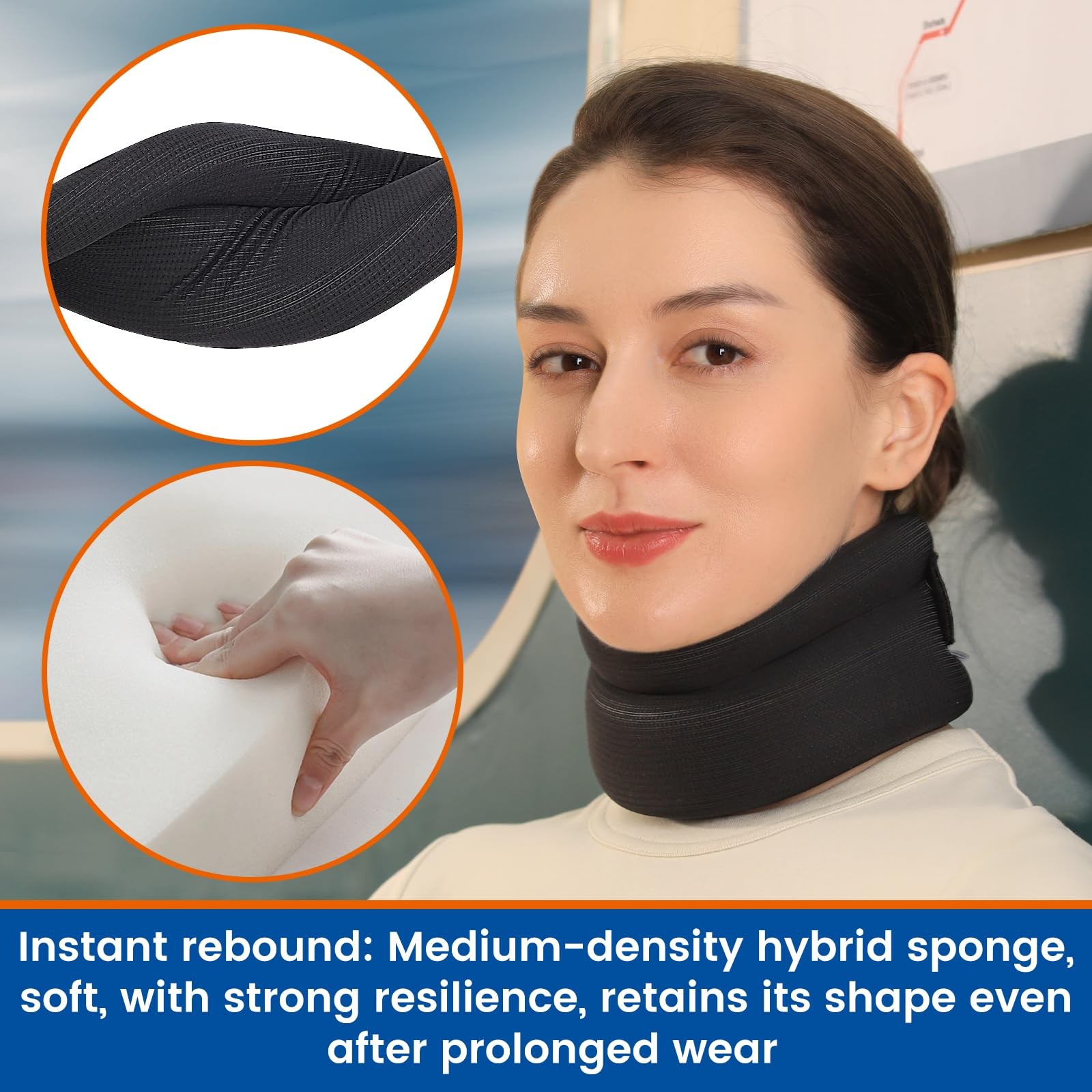 Willcom Neck Support Brace for Snoring Sleep Apnea Soft Cervical Collar for C…