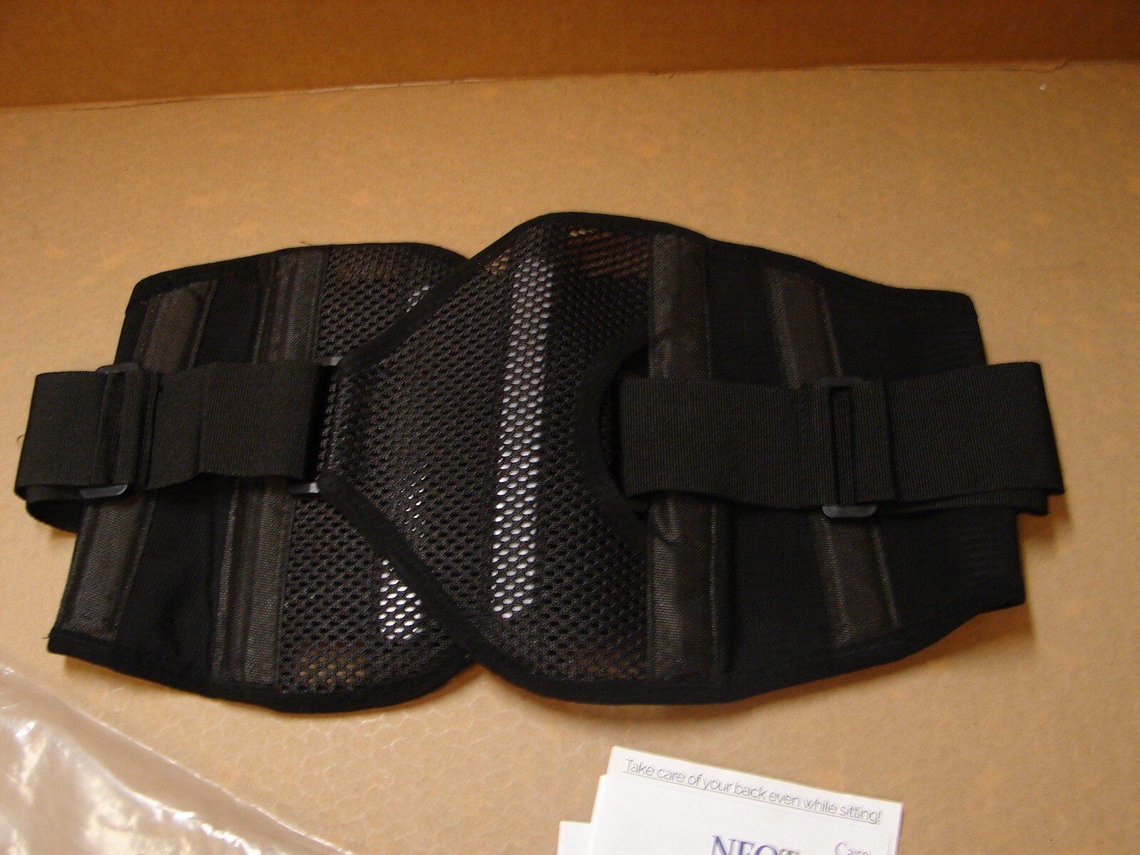 NEOTech Care Light Black Back Brace Men – SMALL – New in Package