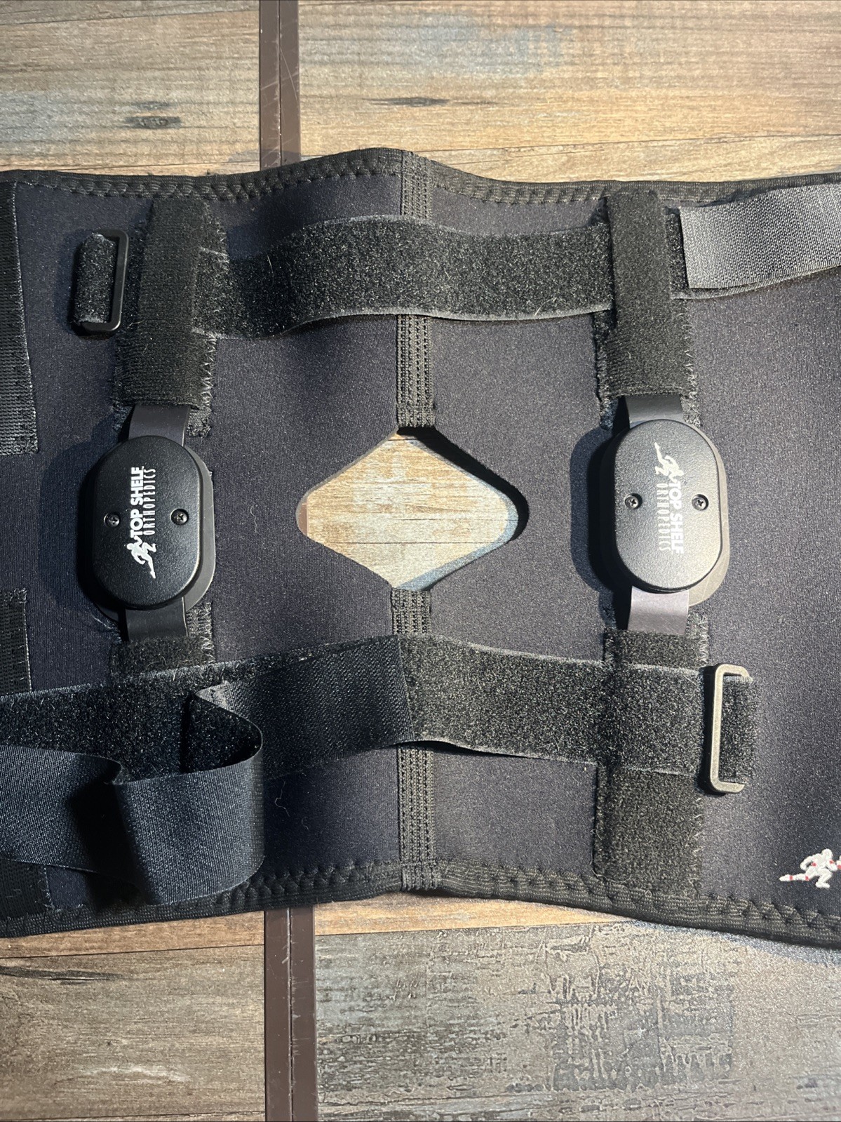 Top Shelf Orthopedics Knee Brace 2 Strap Size Large Black Leg Stabilizer
