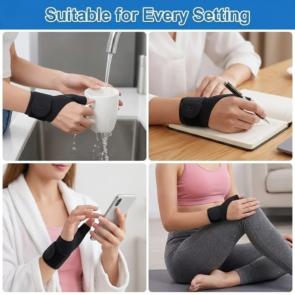 2PCS Adjustable Wrist Support Brace Thumb Stabilizer Breathable
