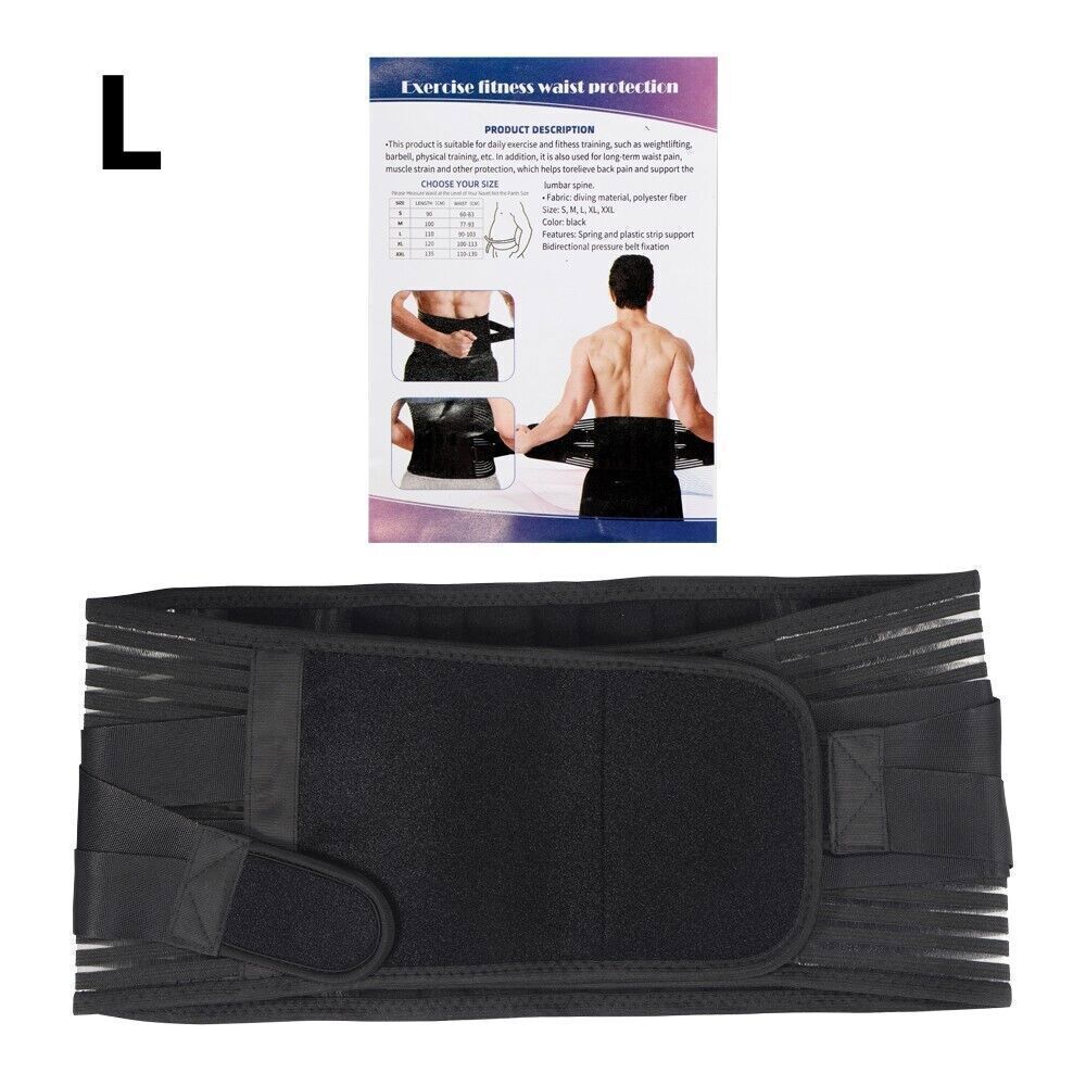 Lower Back Brace- Pain Relief Lumbar Support Waist Belt Men Women -US Seller