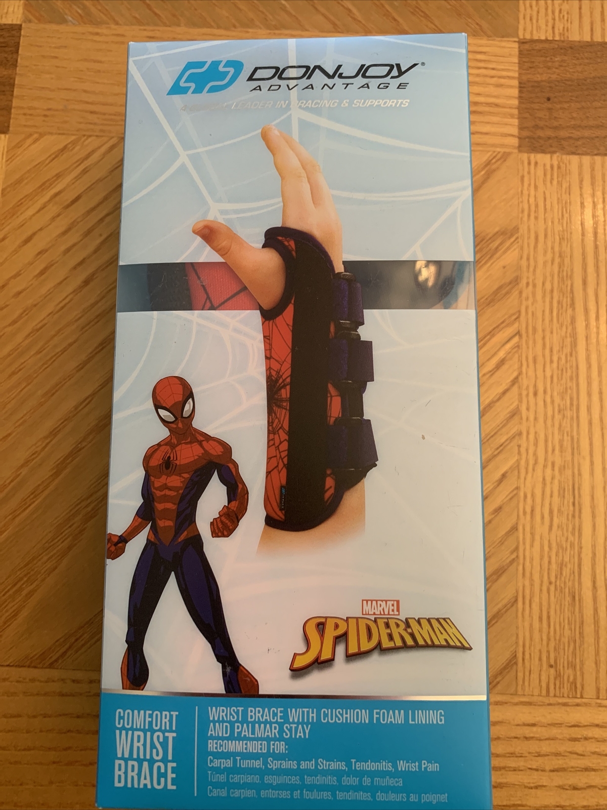 Marvel DONJOY YOUTH CAPT. AMERICA ADVANTAGE COMFORT WRIST BRACE – RIGHT NEW