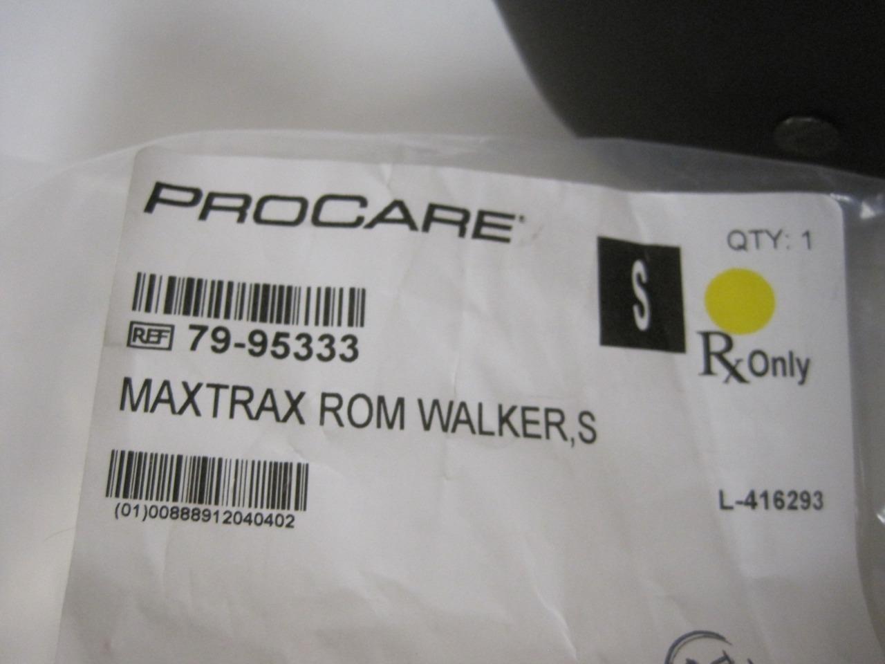 New Procare MaxTrax ROM Walker Adjustable Boot 79-95333 Small