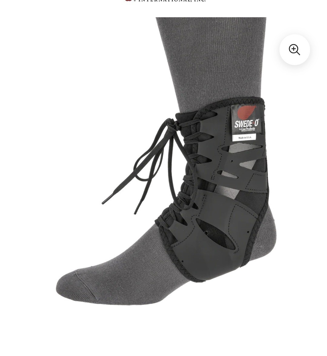 Swede-O Tarsal Lok Ankle Brace lace up BLACK MEDIUM NEW In Package
