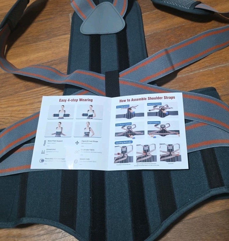 Back&Lumbar Support Brace-Improve Posture & Relieve Lower Back Spine Pain