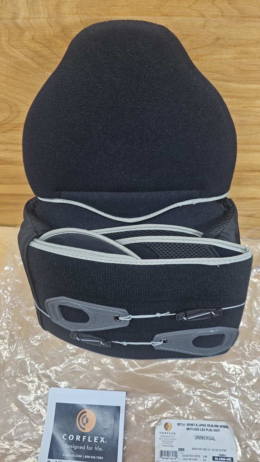 NEW!! Corflex ReAlign Spine Universal Spinal Orthosis Waist 25″-50″ L0637/L0650