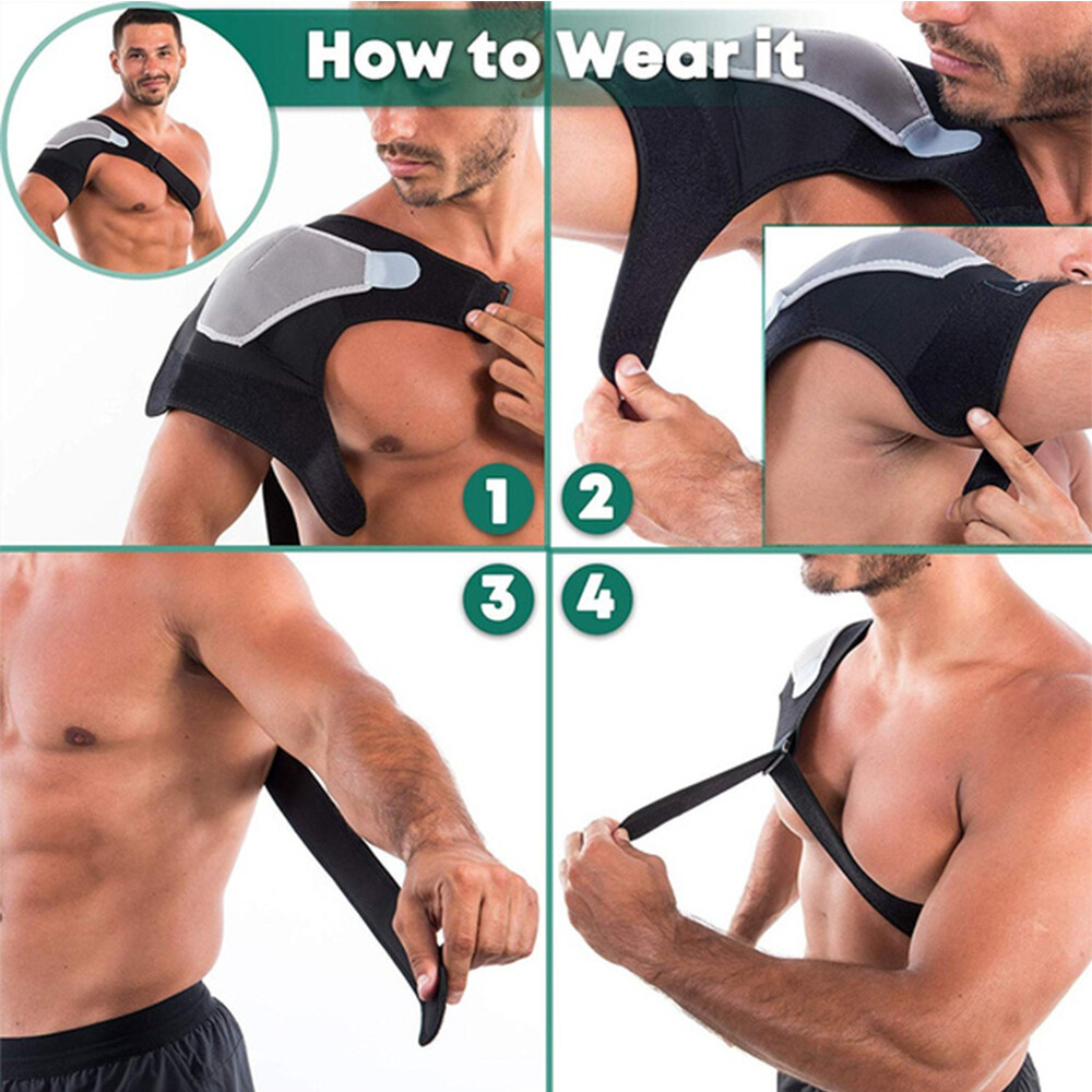 Shoulder Brace Support Protector Brace Torn Rotator Cuff Pain Relief Left/Right