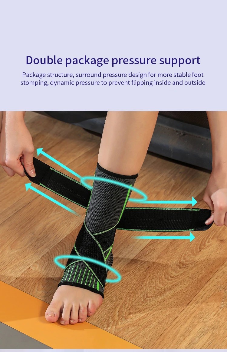 Elastic Ankle Brace Protector Sports Gym Fitness Support Belt.
