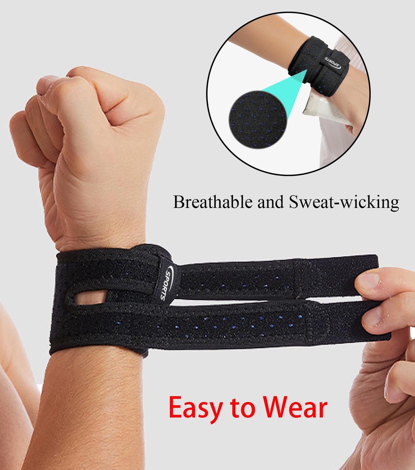 2pcs TFCC Wrist Brace, Adjustable Wrist Support for Tendonitis, Pain Relief, …