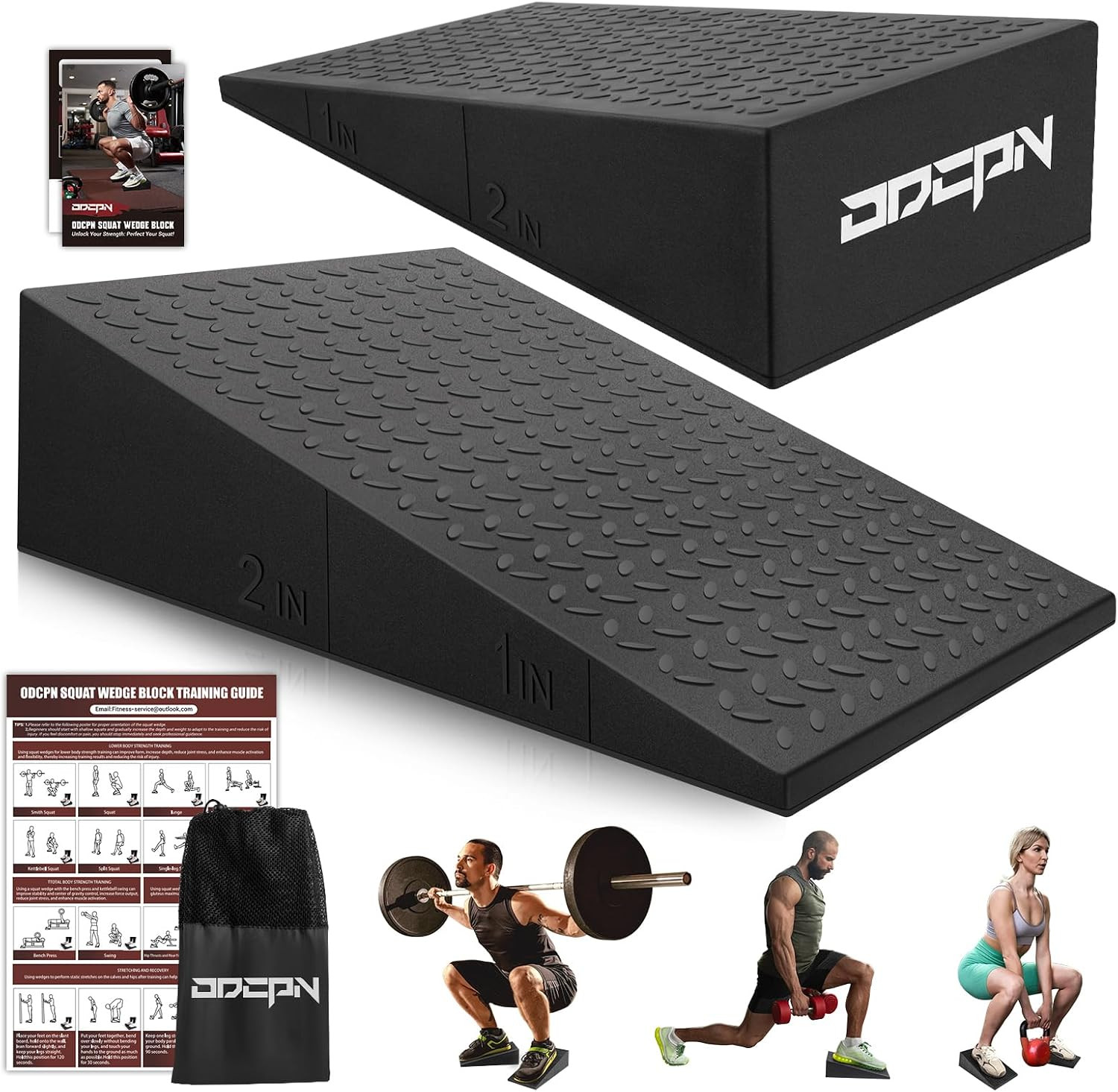 Squat Wedge Block, 1500 LBS Capacity, Non-Slip Heel Elevated Squat Wedge | Stora