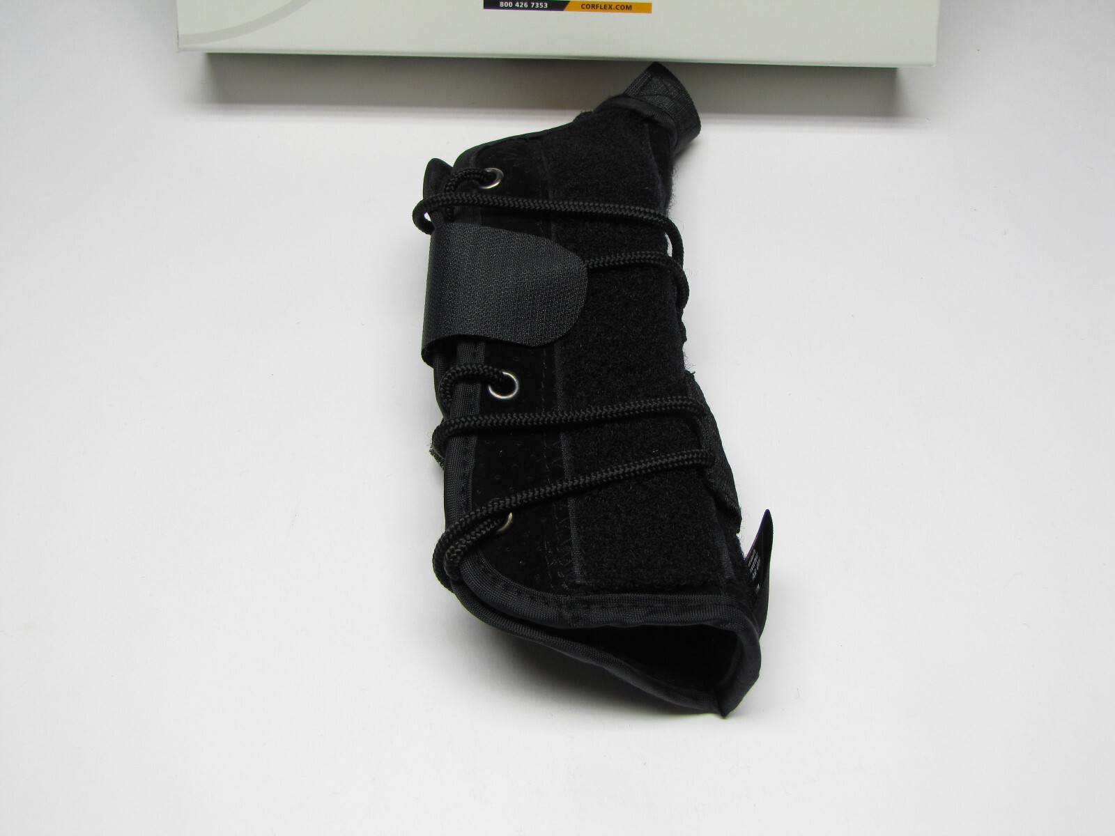 Corflex 8″ Suede Wrist Lacer Splint Brace Support w Abducted Thumb Right X-Small