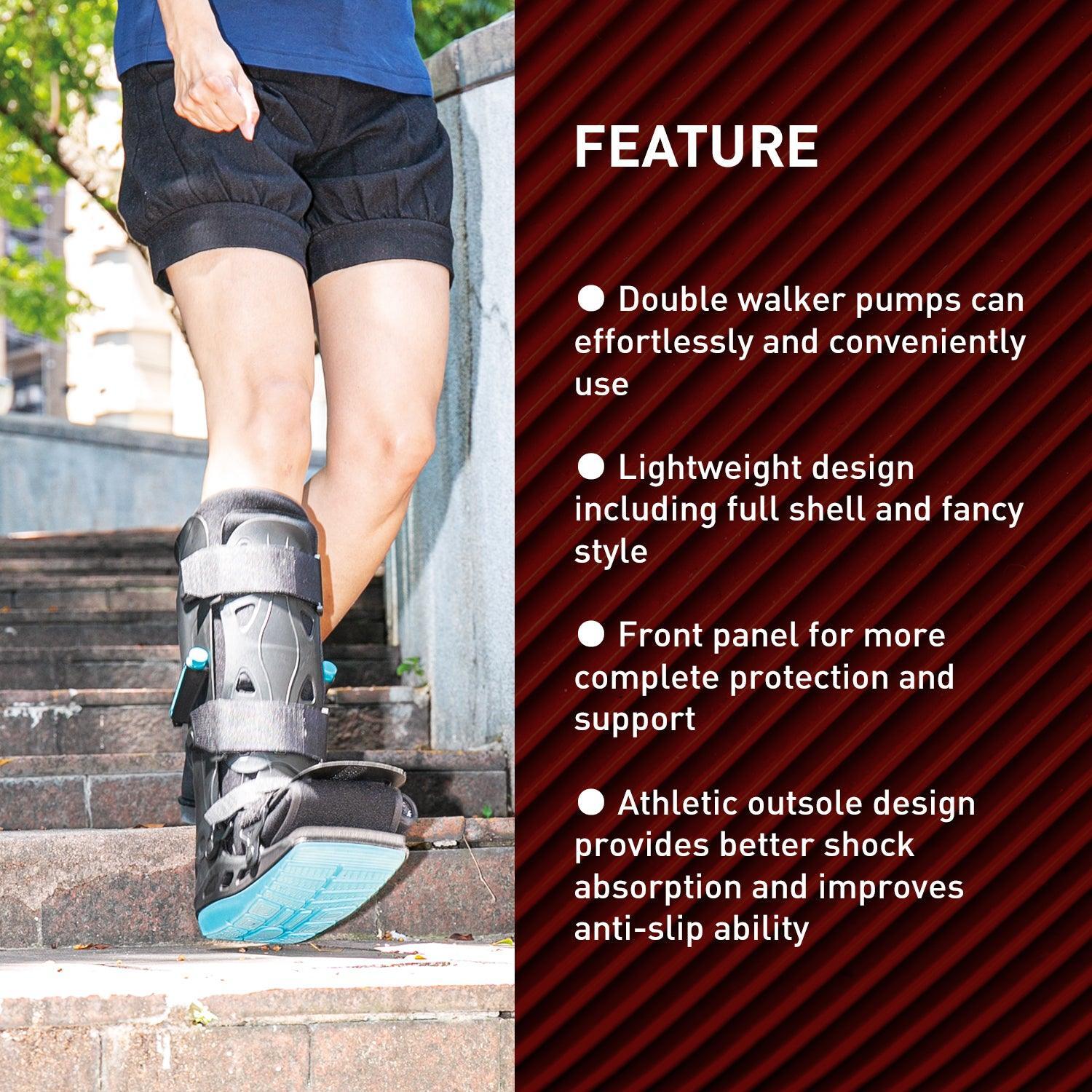 Zoyer Recovery+ 17″ Pro Walker Boot with Dual Pumps