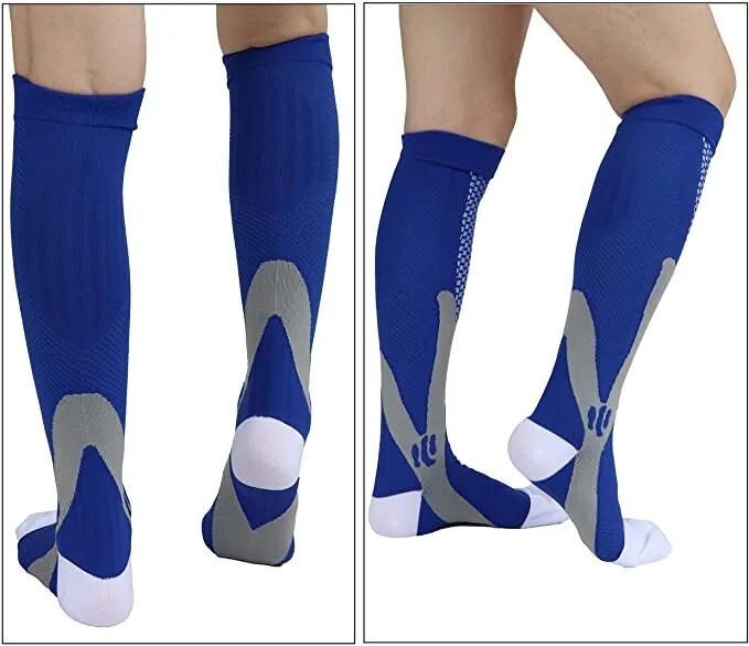 Unisex Compression Socks Calf Shin Leg Soft Stockings Sports Medical Stocking US