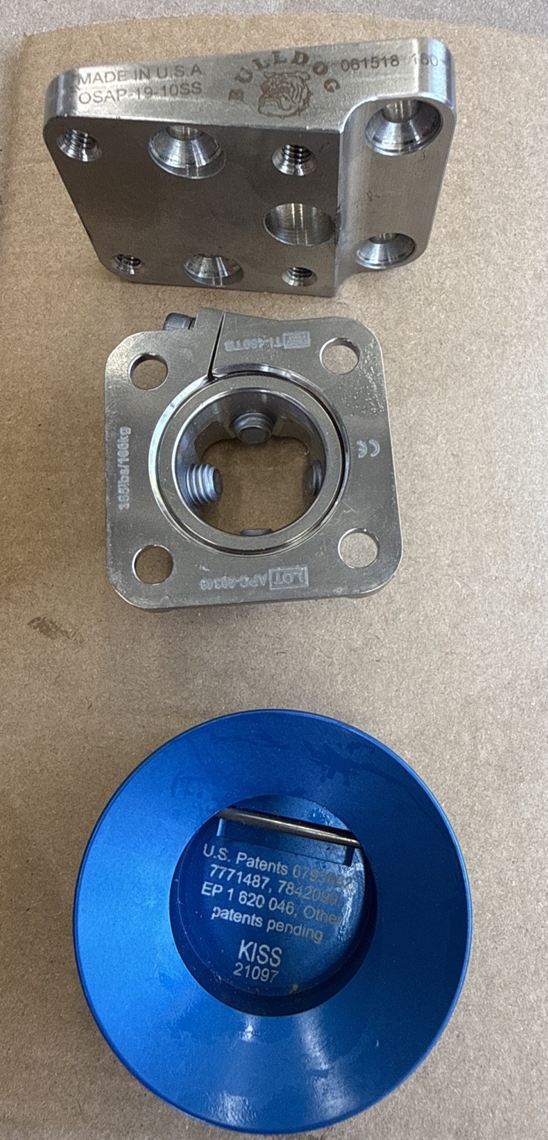 Bulldog OSAP-19 -10SS Offset Flexion Adapter Prosthetic Standard Bracket plate