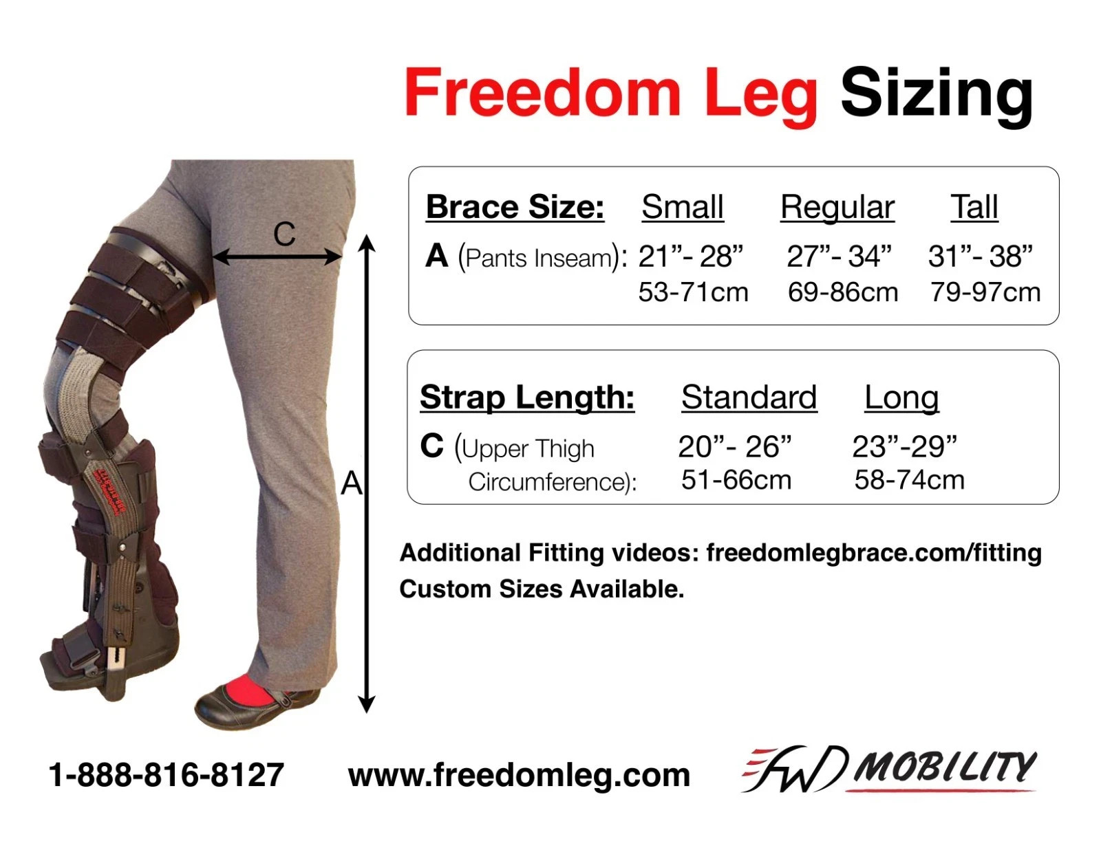 Freedom Leg Off-Loading Brace (Regular-Standard)