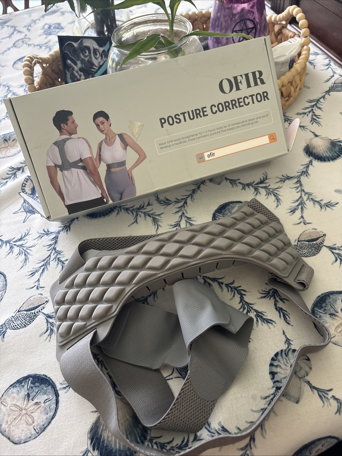 OFIR Posture Corrector Back Brace, Gray, Unisex, Size All, Posture Support