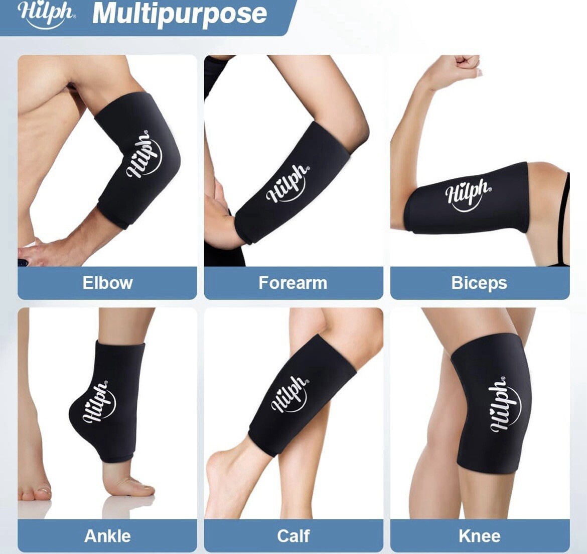 Hilph Elbow Ice Sleeve/Hot Reusable Can Be Used Knee, Calf And Other Parts