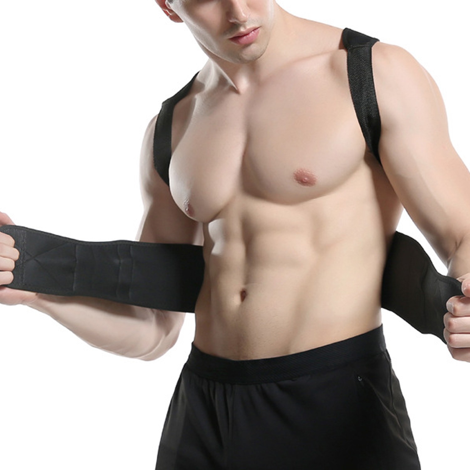 Adjustable Posture Corrector Brace Shoulder Back Support Belt Magnetic Therapy