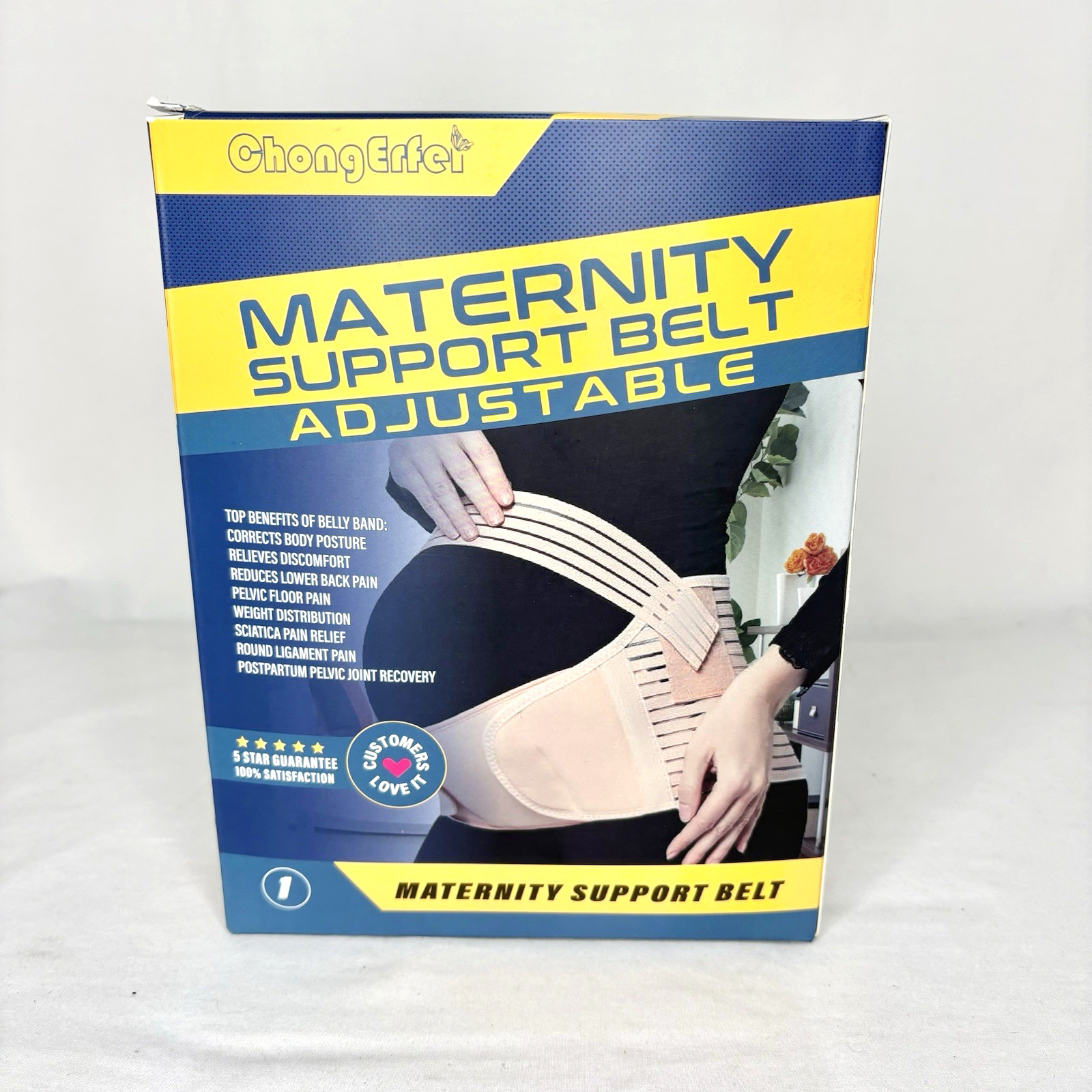 Maternity Support Belly Band Belt Adjustable XL ChongErfei