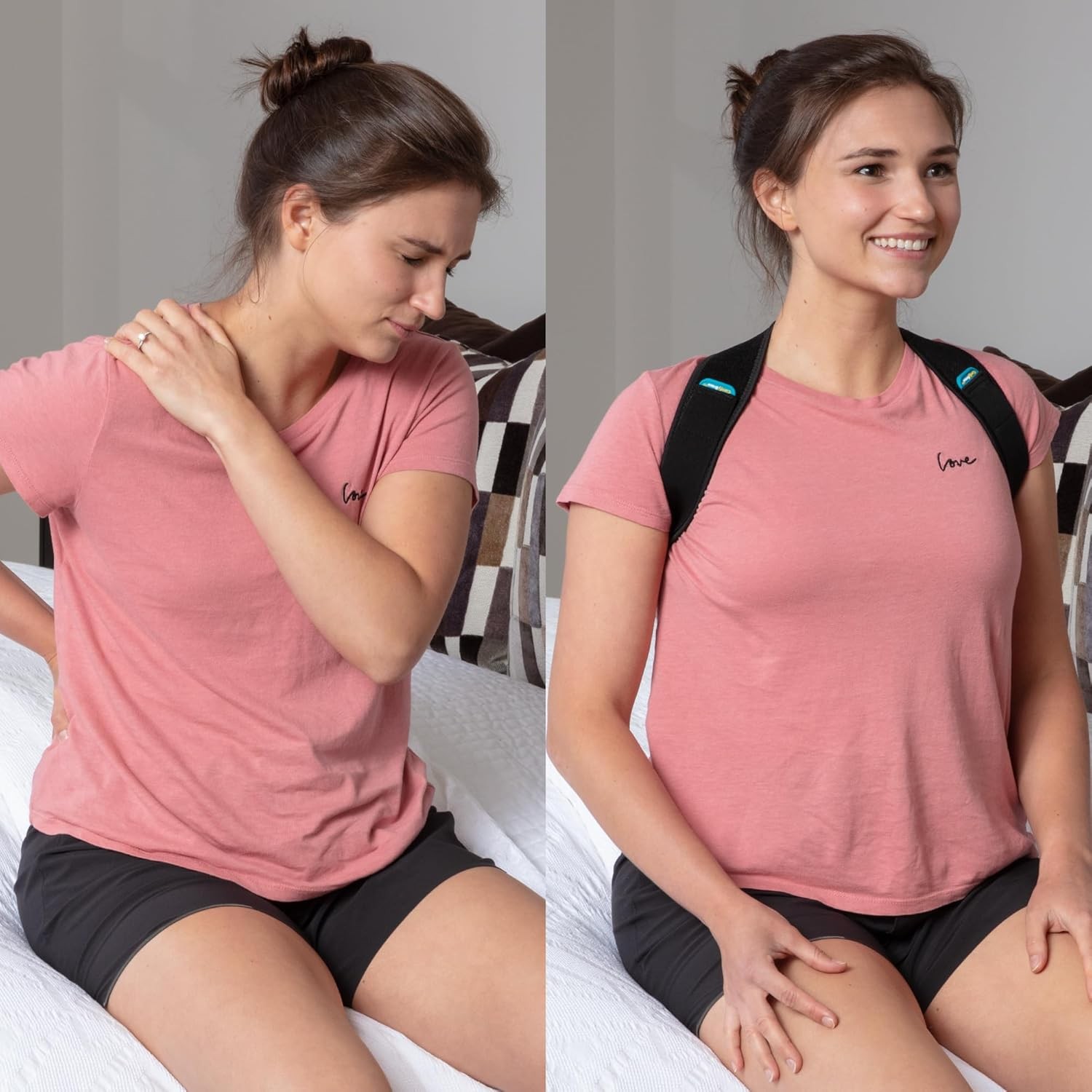ComfyBrace Posture Corrector-Back Brace for Men and 1 Count (Pack of 1)