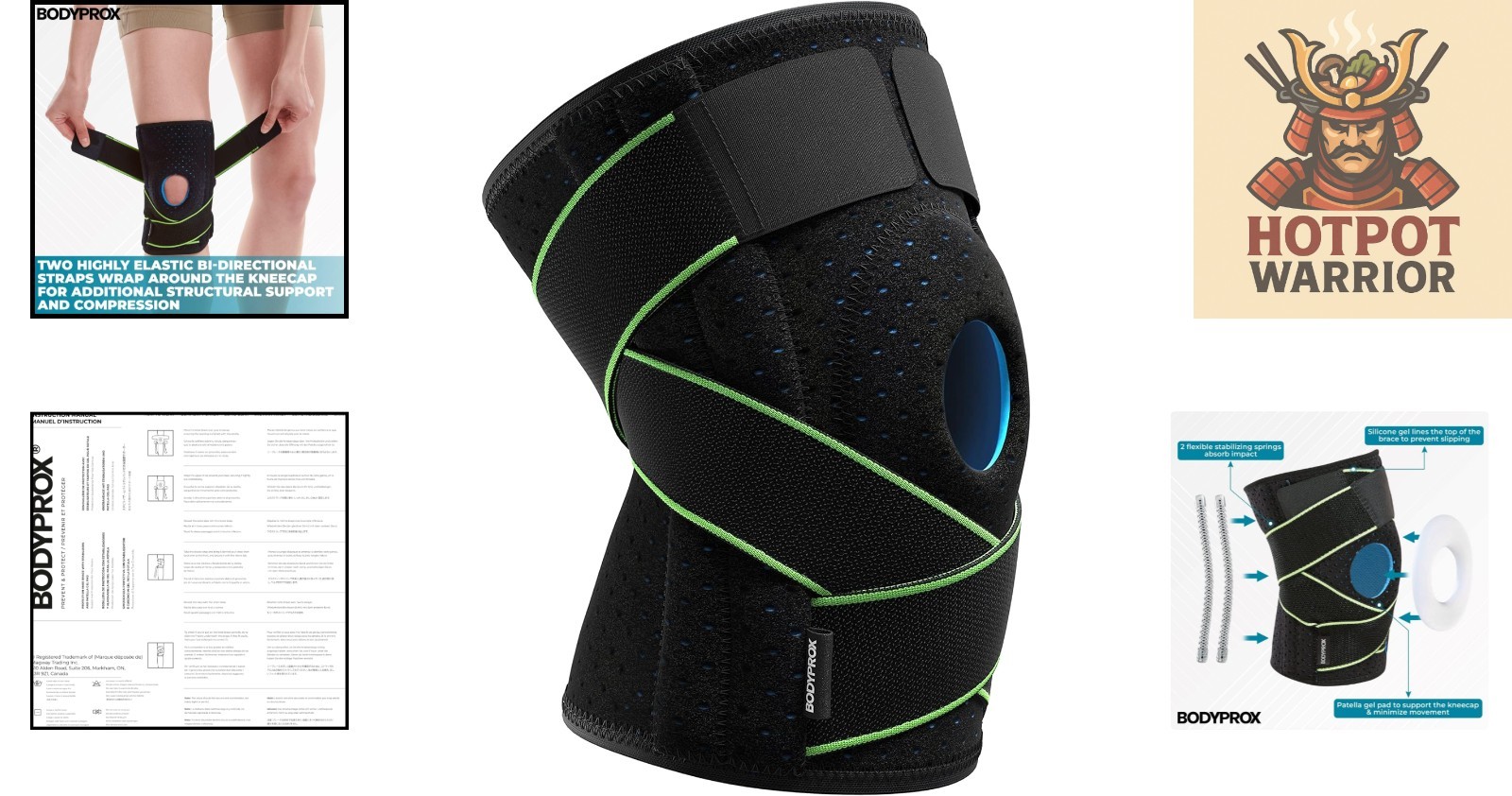 Knee Brace for Active Adults – Stabilizers & Gel Pads Integrated Design