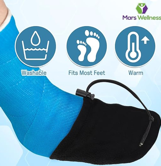 Premium Cast Sock Toe Cover Protector – Drawstring Cover – MARS WELLNESS