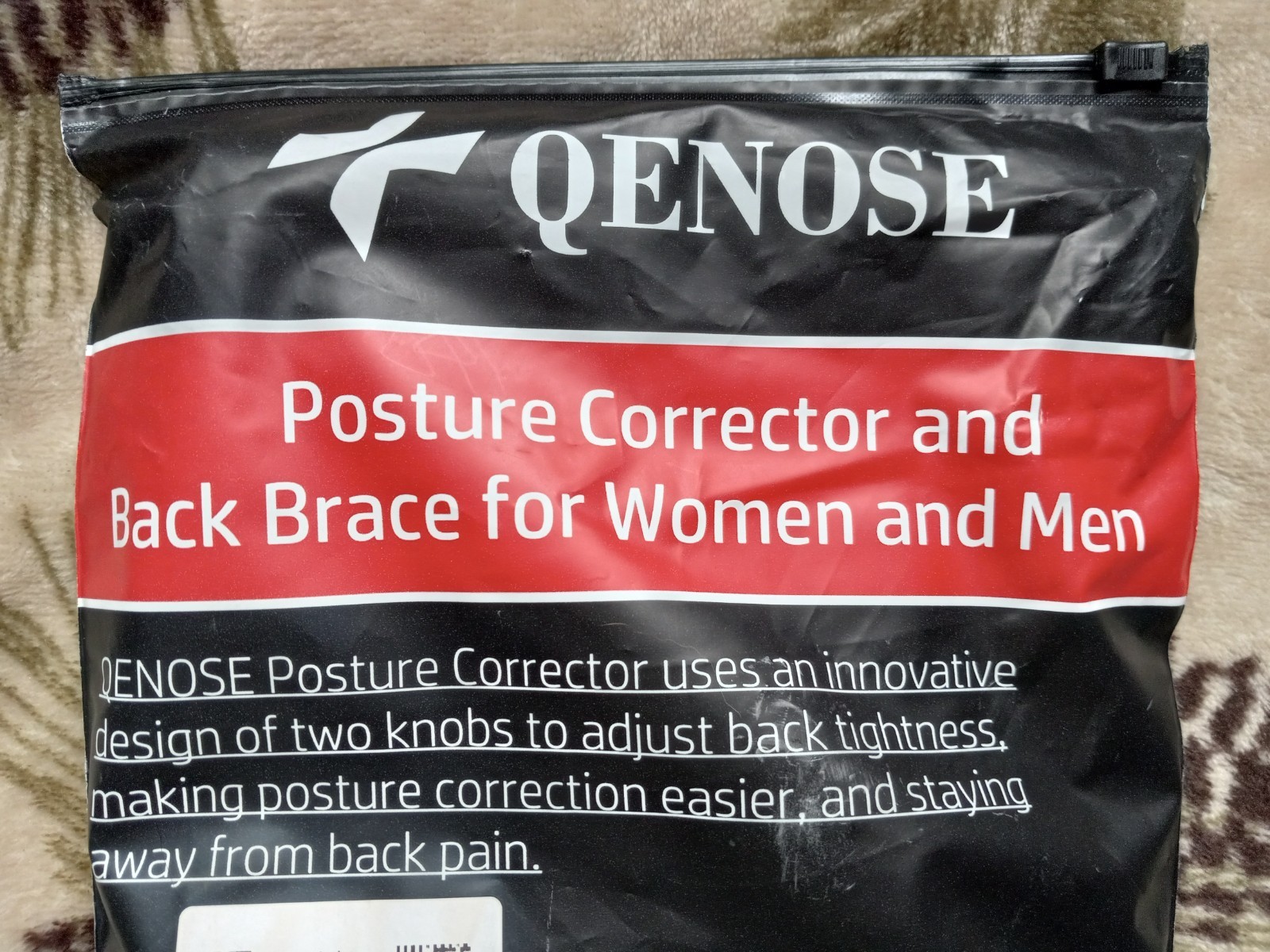 Qenose Posture Corrector Back Brace Medium Adjustable
