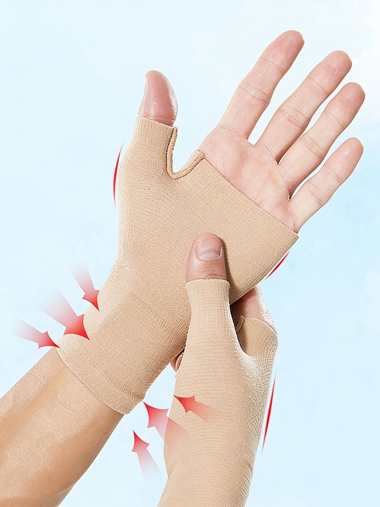1Pair Compression Wrist Thumb Support Brace Strap Tenosynovitis Arthritis Gloves