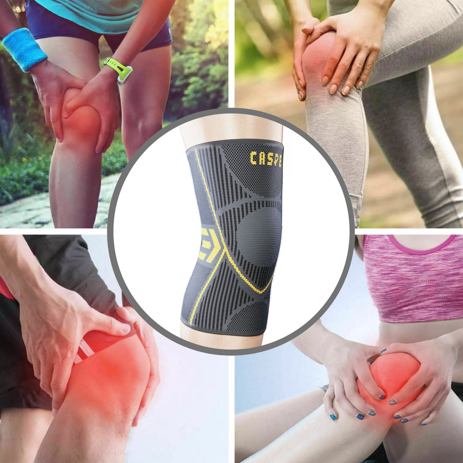 2 Pack Knee Brace for Meniscus Tear Support Joint Arthritis Patella Stabilizer