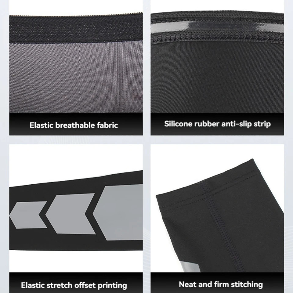 1Pcs Sports Knee Pads Silicone Anti-slip Elastic Breathable Extended Thigh