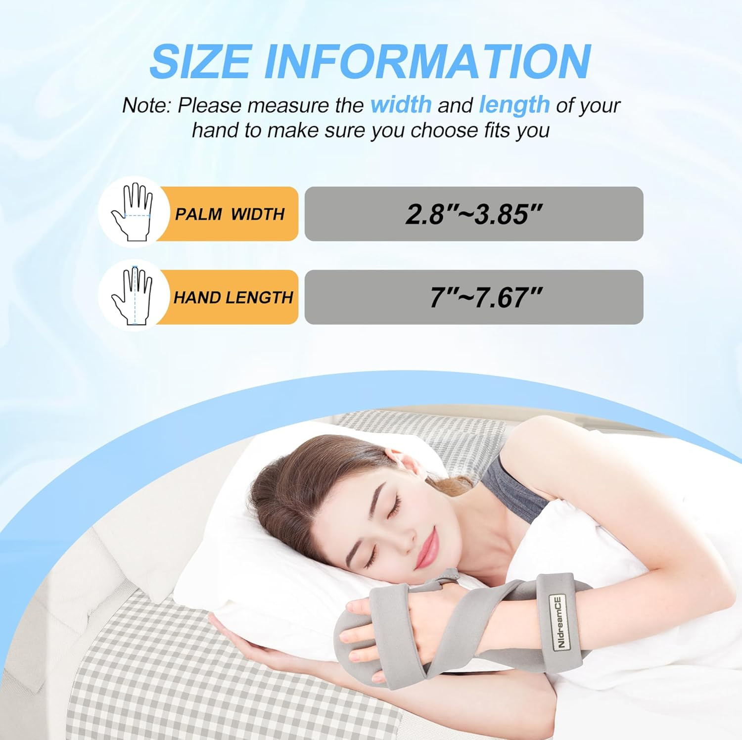 Resting Hand Splints for Straightening Fingers,Carpal Tunnel Wrist Brace Night I