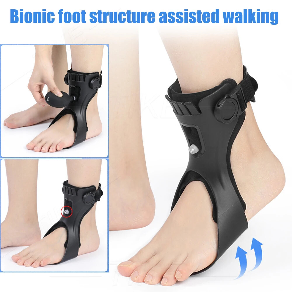 Adjustable Foot Droop Splint Brace Orthosis Ankle Varus & Valgus Fixed Strips US
