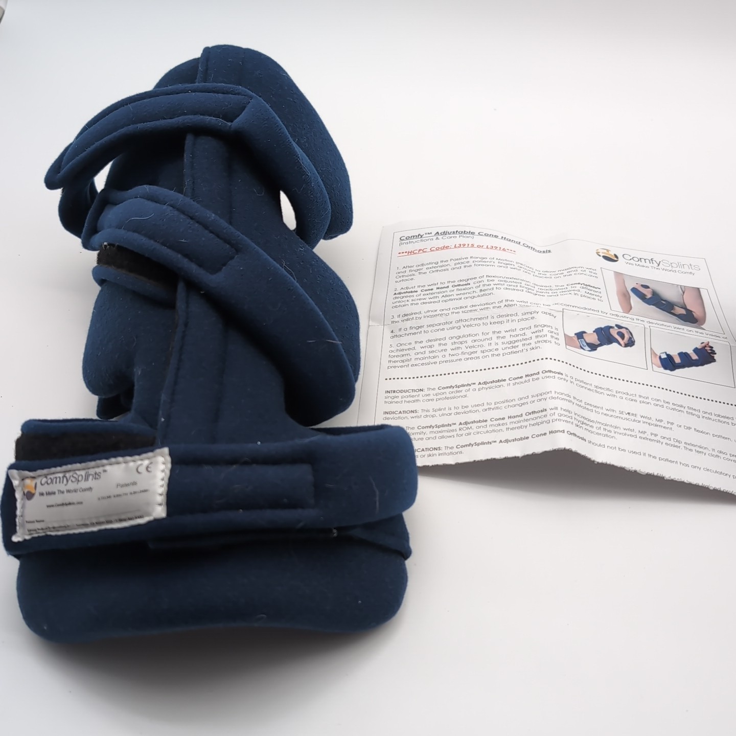 Comfy Splints Adjustable Cone Hand Orthosis ACH-101 NEW IN BAG